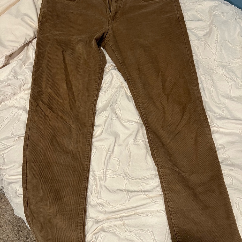 J. Crew Tan Corduroy Slim Pants Men’s 34x30